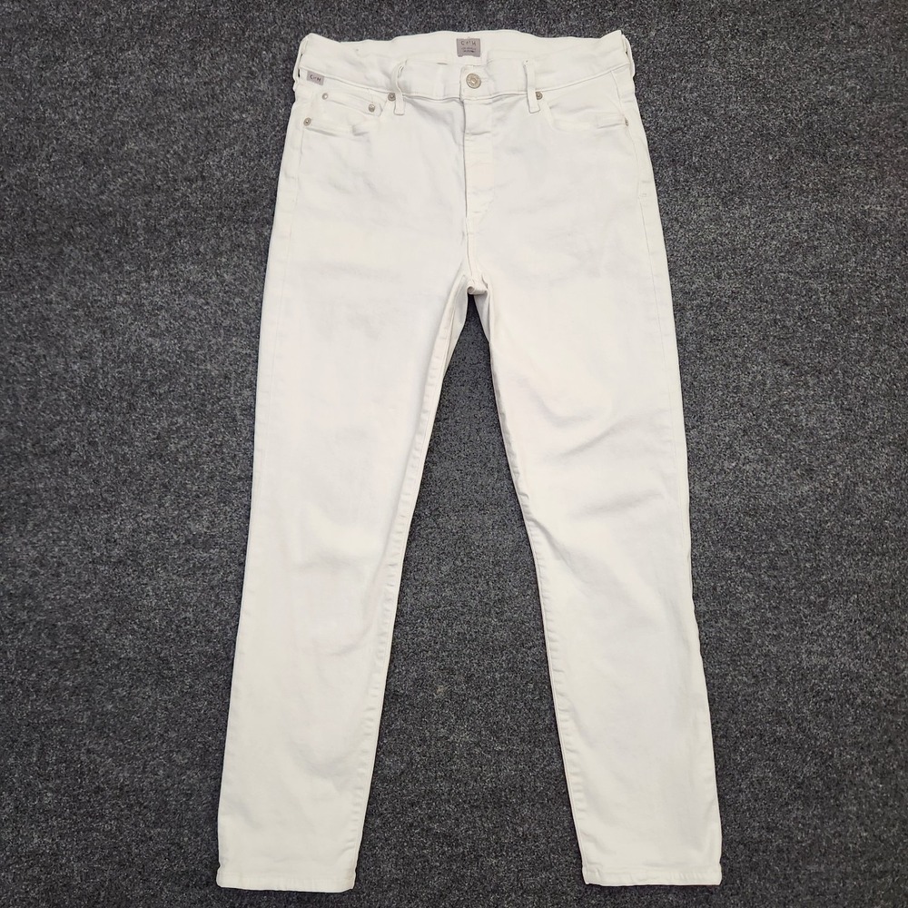 Citizens of Humanity Rocket Crop Jeans Womens 30 White High Rise Skinny Denim